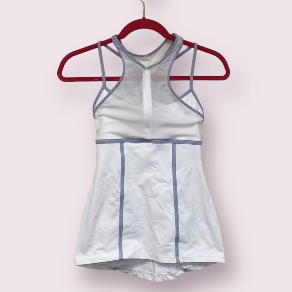 LULULEMON Pedal Pace Women's Tank Top White/Silver Fox size 4 EUC - Picture 8 of 10
